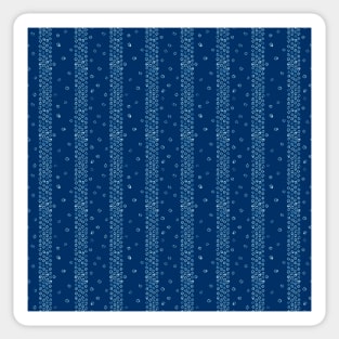 Blue shibori kanoko lines Sticker